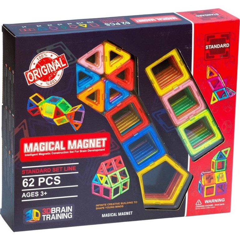 Başel Magical Magnet 62 Parça Mühendislik Oyun Seti Eğitici İçerik ile 2-4 Yaş Erkek Çocuklar İçin Eğitici Oyuncak Fiyatı