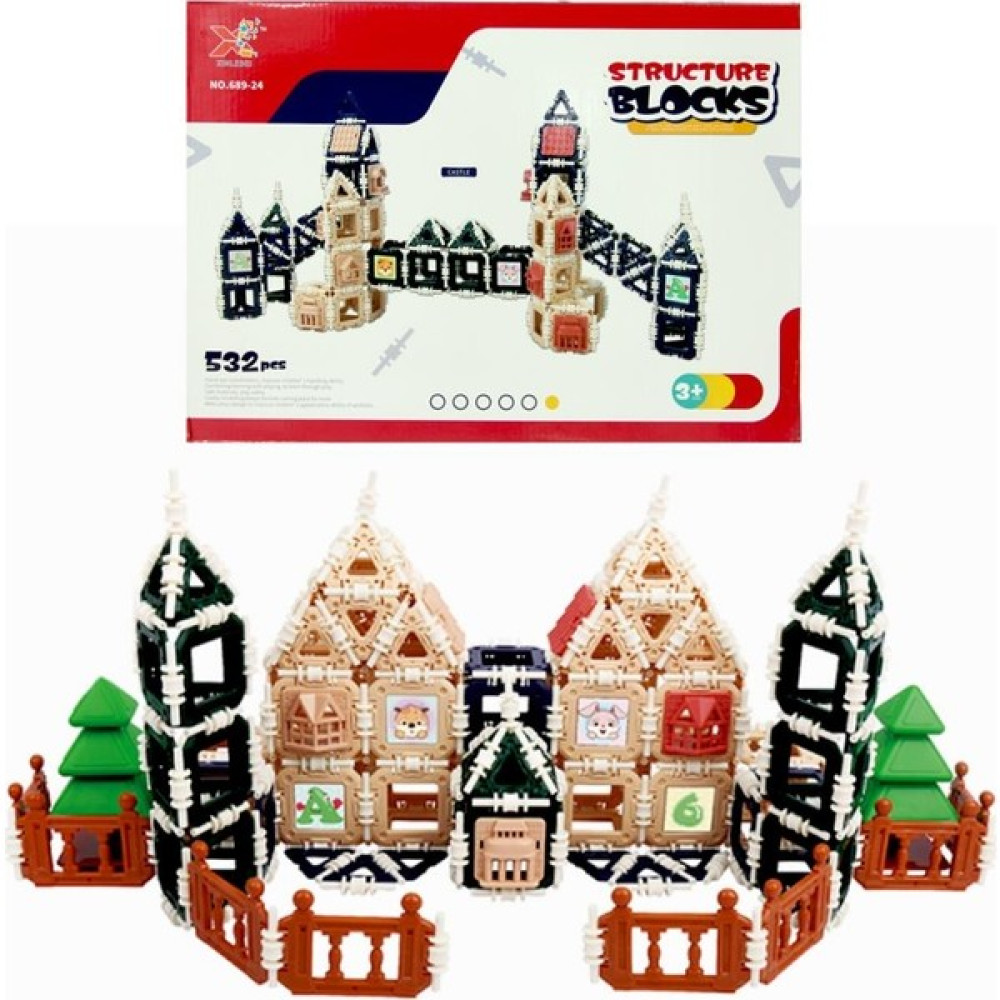 Başel Structure Blocks 3D Puzzle Yapı ve Tasarım Blokları 532 Parça - Renkli Eğitici Oyuncak Fiyatı