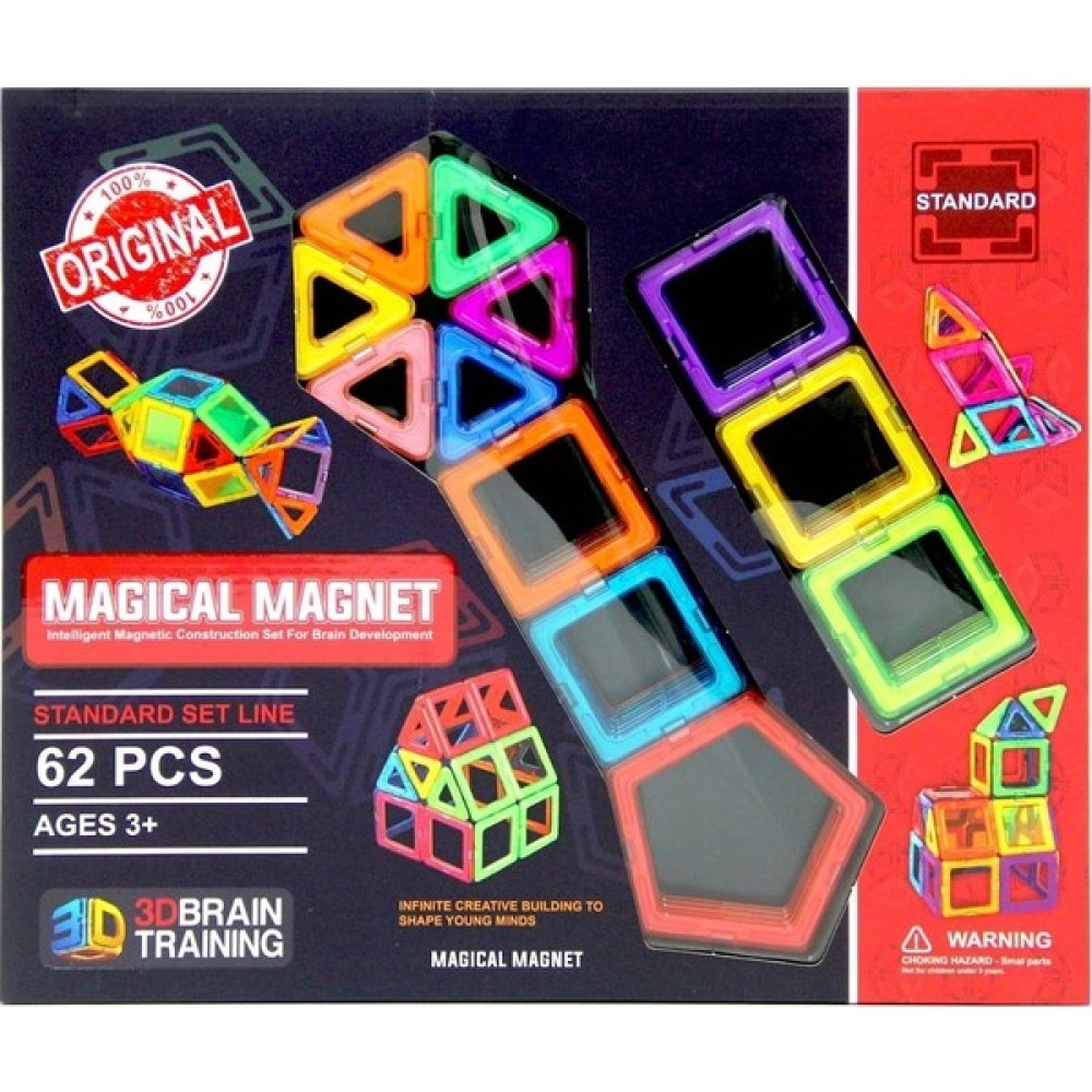 Başel Toys Magical Magnet 62 Parça Oyun Seti - Renkli Oto Boyaları Fiyatı