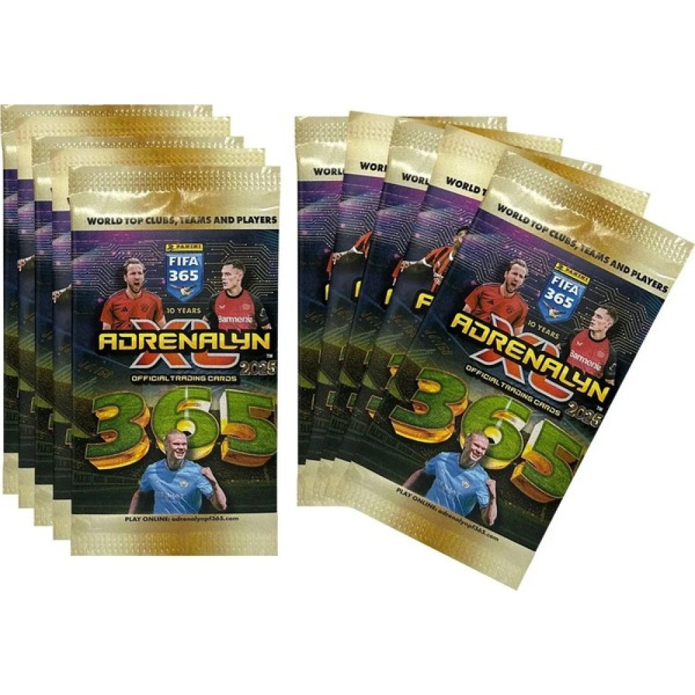 Başel Toys Panini 365 Adrenalyn 2025 Trading Card x 10 Paket Oyun Takımları Fiyatı