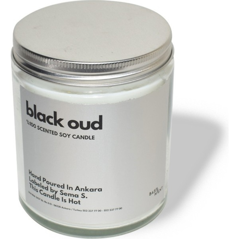 Basement : Kokulu Soya Mum : 400 gr : Black Oud - 1 Adet Dekoratif Mum Fiyatı