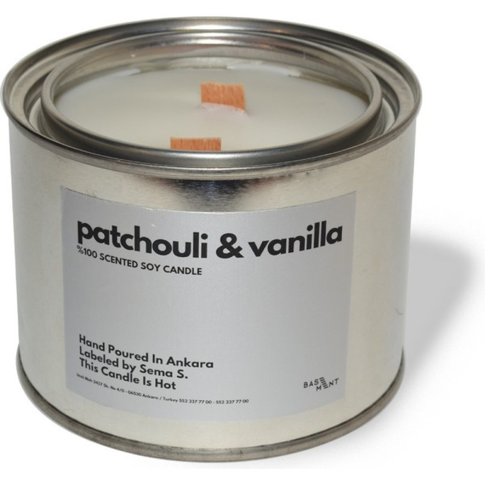 Basement : Kokulu Soya Mum : 600 gr : Patchouli & Vanilla - 1 Adet Dekoratif Mum Fiyatı