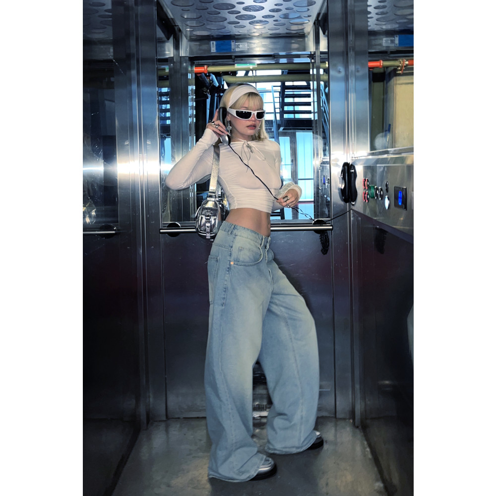 Bases Kadın Mavi Bol Kesim Baggy Jean 38 Beden Bayan Jeans / Kot Pantolon Fiyatı