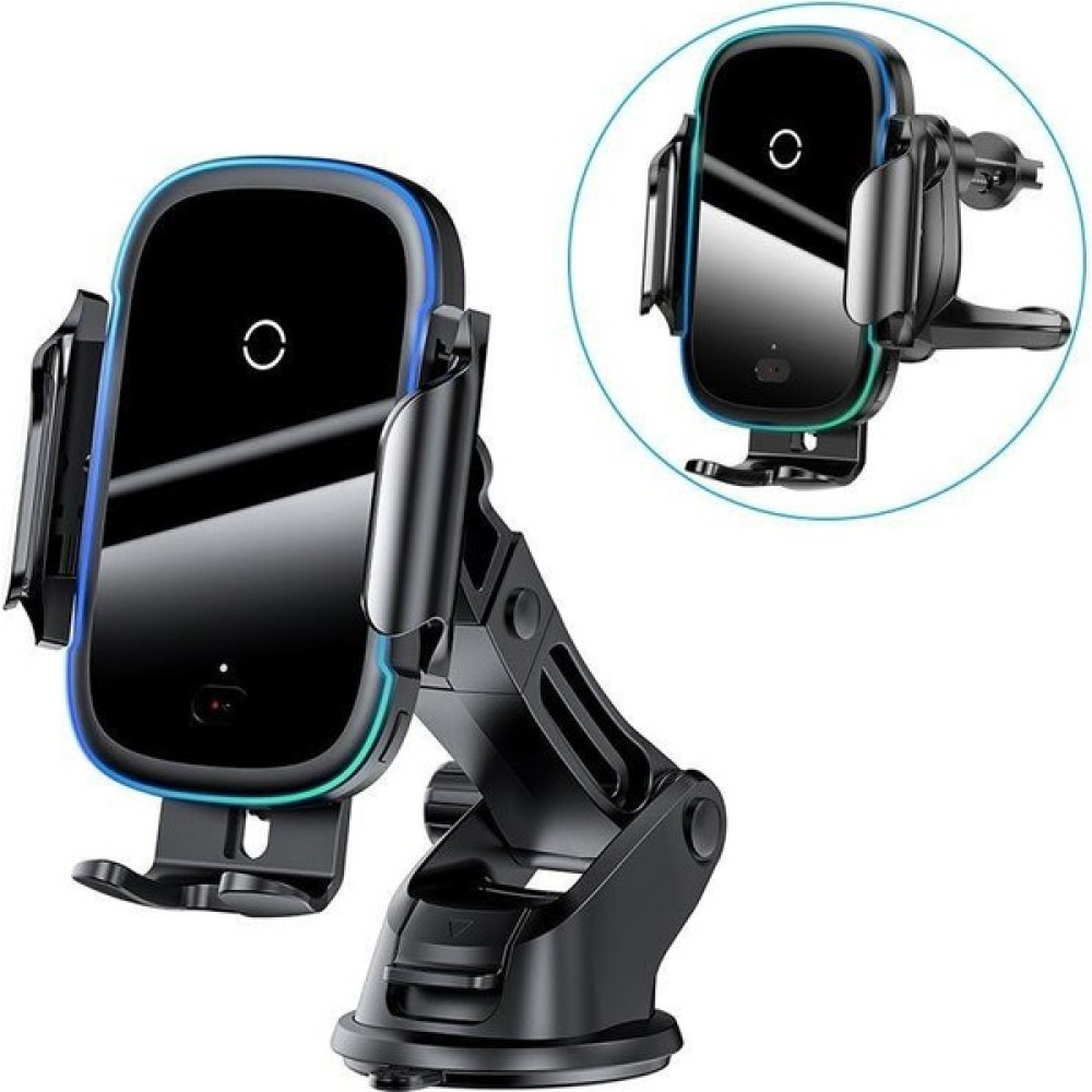 Baseus 15W Ultra Hızlı 2in1 Torpido Üstü ve Havalandırma Wireless Kablosuz Araç Şarjı Telefon Tutucu - Siyah Oto Boyaları Fiyatı