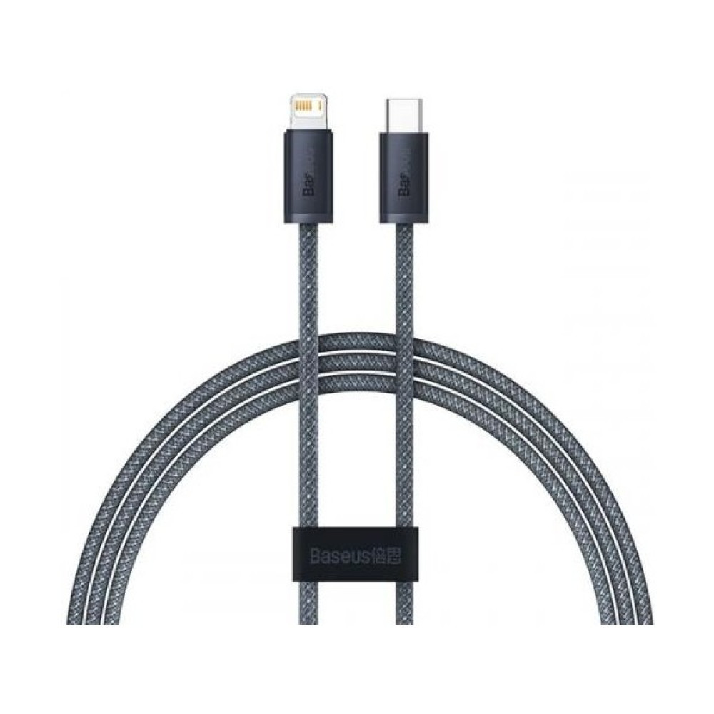 Baseus 2 Metre 20W Super Hızlı Flash Type-C To Apple iPhone Lightning Şarj ve Data Kablosu, Örgü Halat Kablo - Siyah Cep Telefonu Kablosu Fiyatı