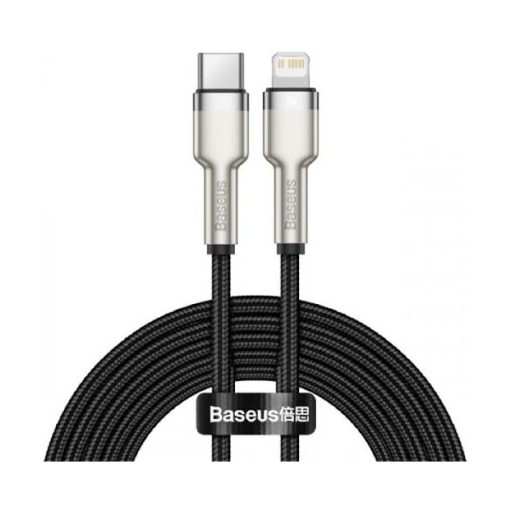 Baseus 20W 25CM Ultra Hızlı Type-C To Lightning Şarj ve Data Kablosu, Kopmaz, Kırılmaz Halat Kablo - Siyah Cep Telefonu Kablosu Fiyatı