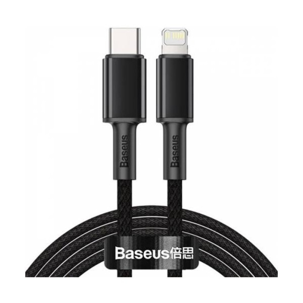 Baseus 20W 2mt Type C To Apple iPhone Lightning Şarj Kablosu, Apple iPhone 14,14 Pro,14 Pro Max Halat Kopmaz Kablo - Siyah Cep Telefonu Kablosu Fiyatı