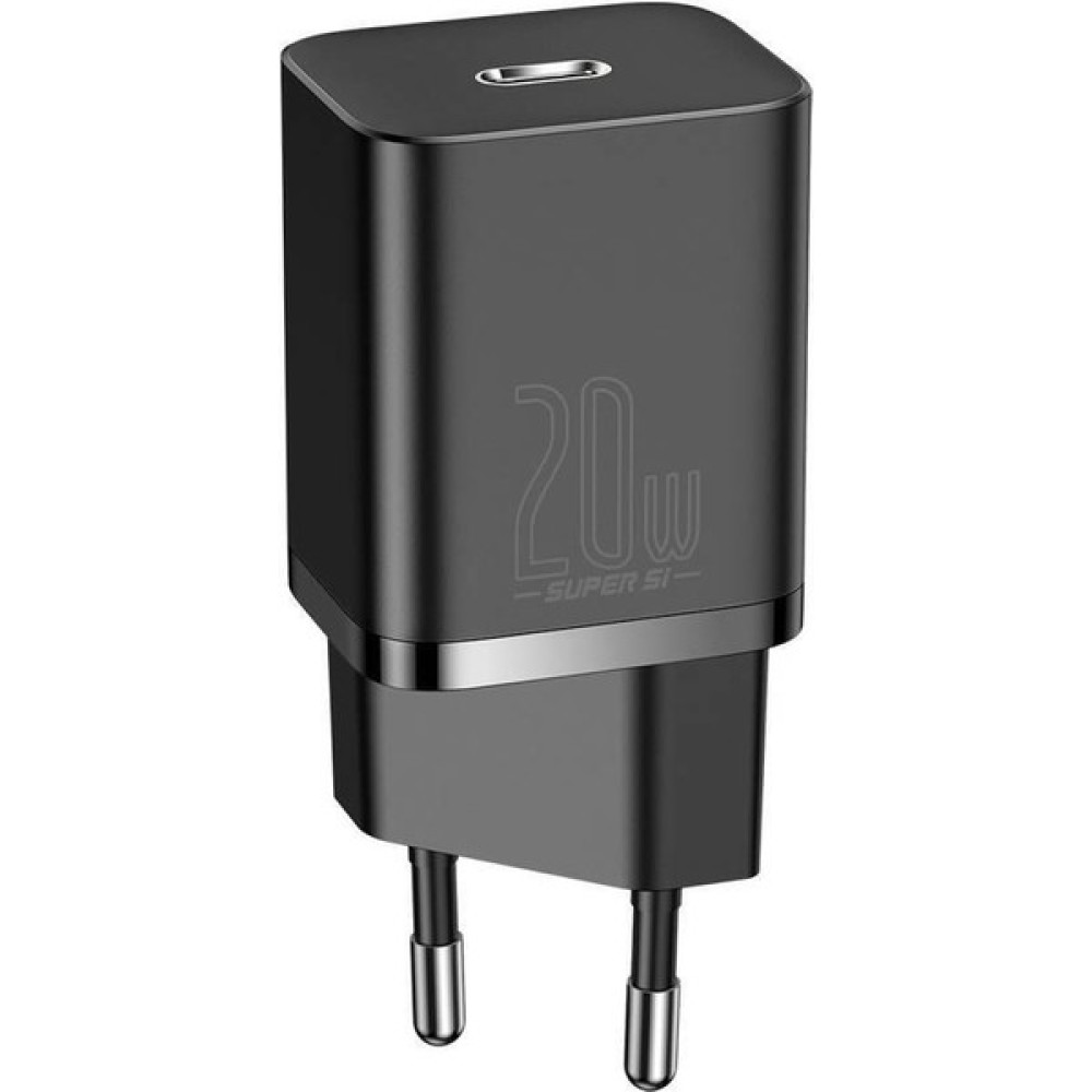 Baseus Apple iPhone Uyumlu 11 / Pro/ Pro Max/ Mini Type-C Şarj Cihazı Qc Hızlı Şarj 20W Super Si Qc 20W - Siyah Cep Telefonu Şarj Cihazı Fiyatı