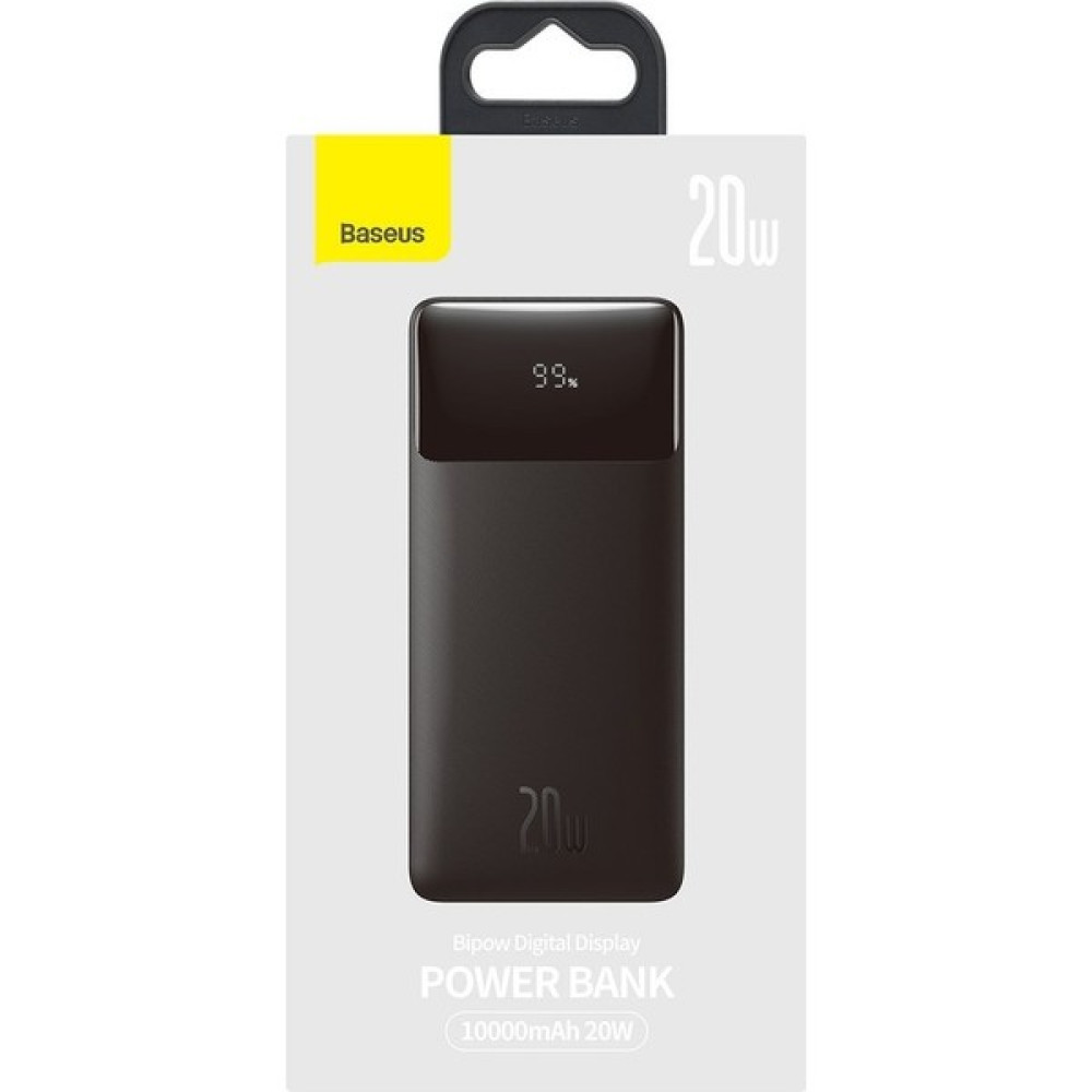 Baseus Bipow 10000 mAh 20W Hızlı Şarj Powerbank Taşınabilir Hızlı Şarj Cihazı Siyah Taşınabilir Şarj Cihazı - Powerbank Fiyatı
