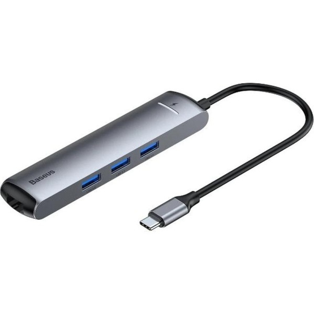 Baseus LED Işıklı 87W 4K 5 Gbps 6in1 Type C Hub HDMI 3x USB 3.0 RJ45 Type C Dönüştürücü Çoğaltıcı Hub Bilgisayar Çevirici ve Adaptörü Fiyatı