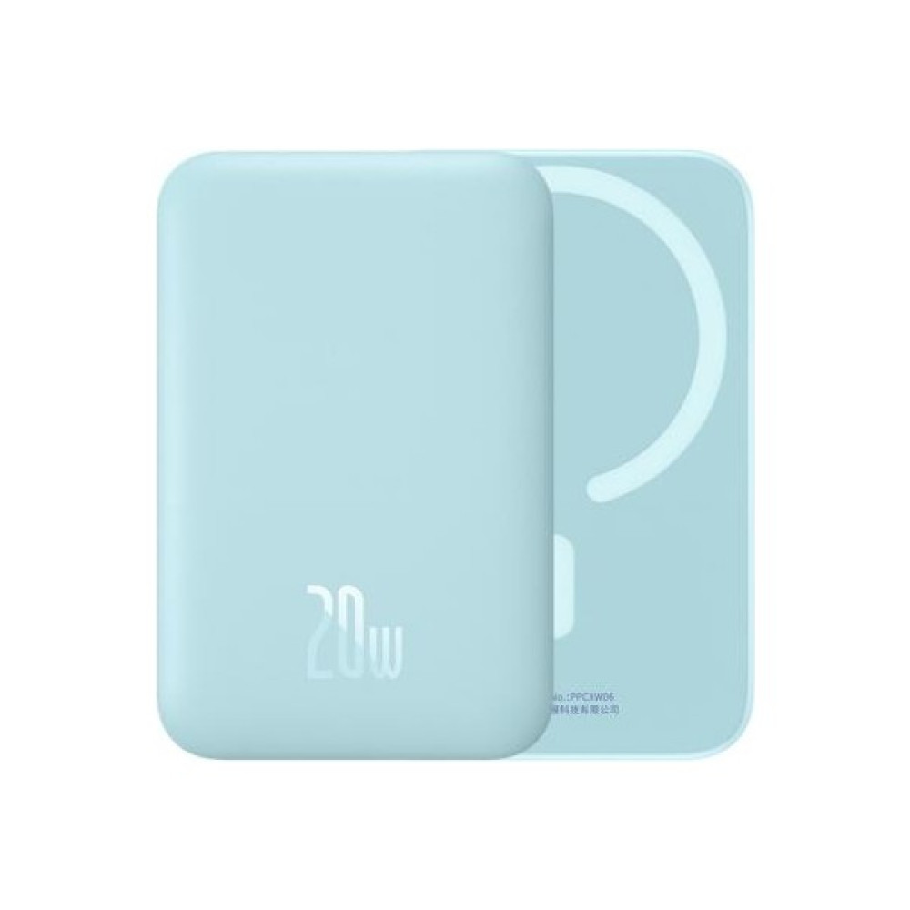 Baseus Manyetik Magsafe Uyumlu Hızlı Şarj Iphone 13 13 Pro Max 20W 6000MAH Powerbank 50CM Typce Kablo - Mavi Taşınabilir Şarj Cihazı - Powerbank Fiyatı