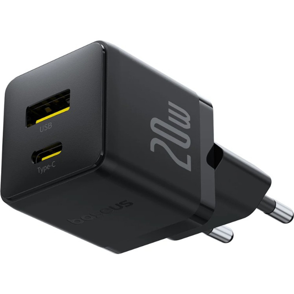Baseus Palm Fast Usb-A Usb-C 20W Şarj Cihazı - Siyah Cep Telefonu Şarj Cihazı Fiyatı