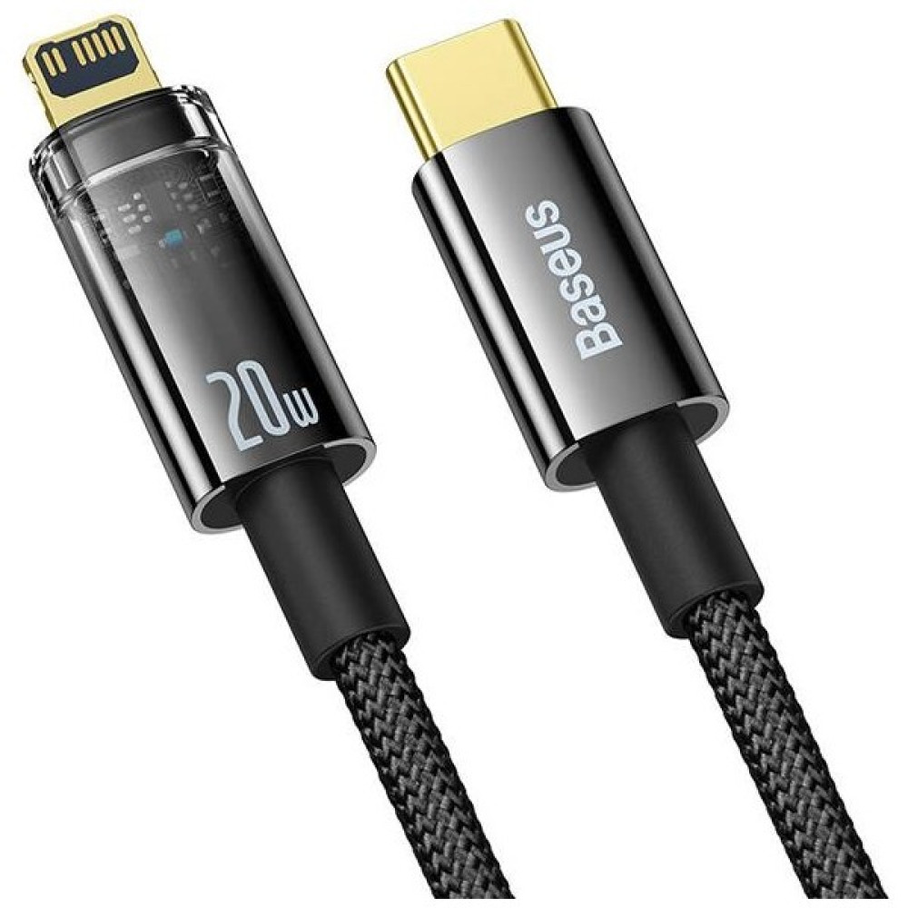 Baseus Super Şarj Iphone 11 12 13 14 Pro Max Şarj Akıllı Şarj 20W Type-C To iPhone Şarj Kablosu - Siyah Cep Telefonu Kablosu Fiyatı