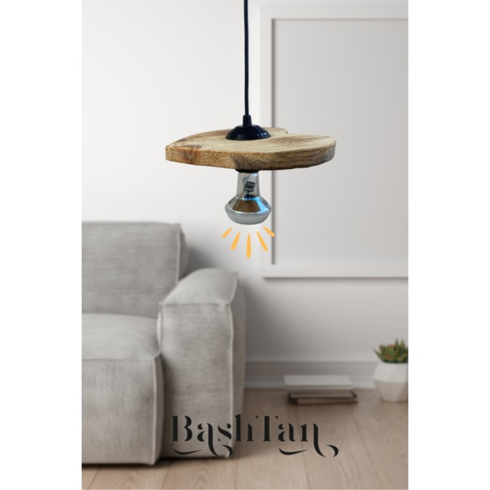 Bashtan Decor Doğal Ahşap Avize | Kalp Şeklinde Avize , Avize & Aydınlatma , Ahşap Doğal Avize Avize Fiyatı