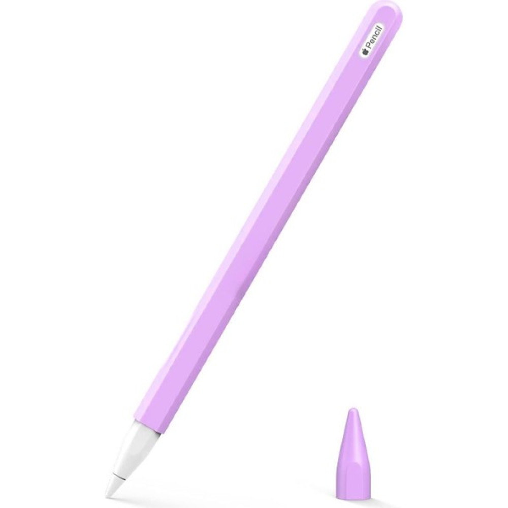 Basias Apple Pencil (2. Nesil) Uyumlu Silikon Kılıf (Ürün Kalem Değildir) - Lila Tablet Aksesuarı Fiyatı