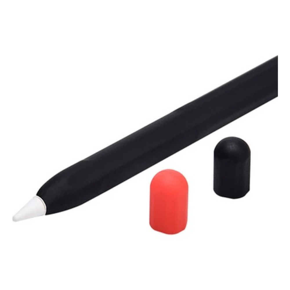 Basias Apple Pencil 2. Nesil Uyumlu Silikon Koruma Kılıfı (2 Silikon Başlık) - Siyah Tablet Aksesuarı Fiyatı