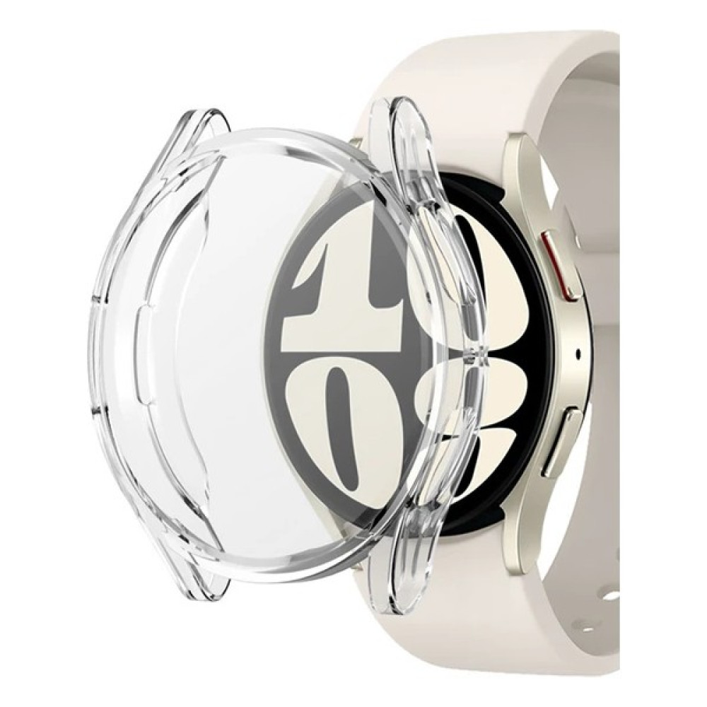 Basias Samsung Galaxy Watch 6 (43MM) 360 Full Silikon Kapak Kılıf Koruyucu - Şeffaf Giyilebilir Teknoloji Aksesuarları Fiyatı