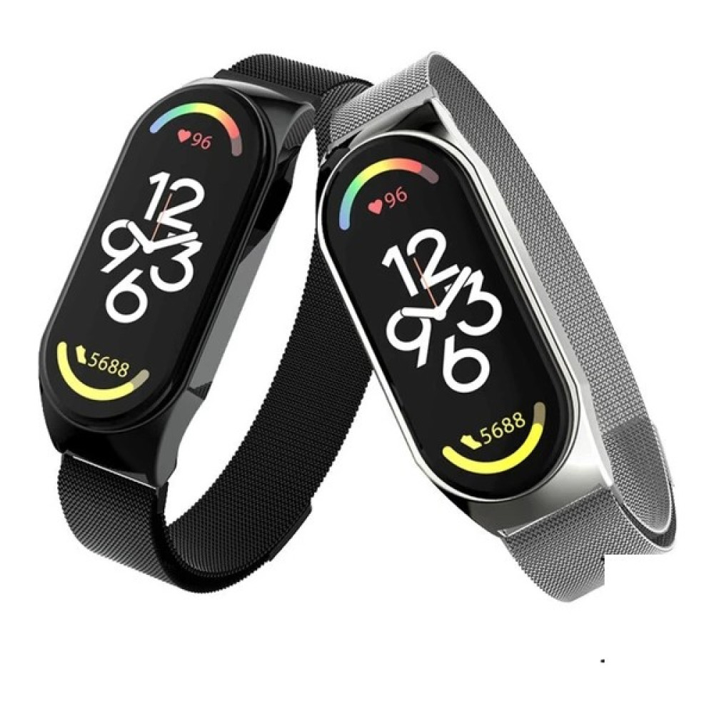 Basias Xiaomi Mi Band 6 Mi Band 5 Kordon Metal Hasır - Gümüş Giyilebilir Teknoloji Aksesuarları Fiyatı