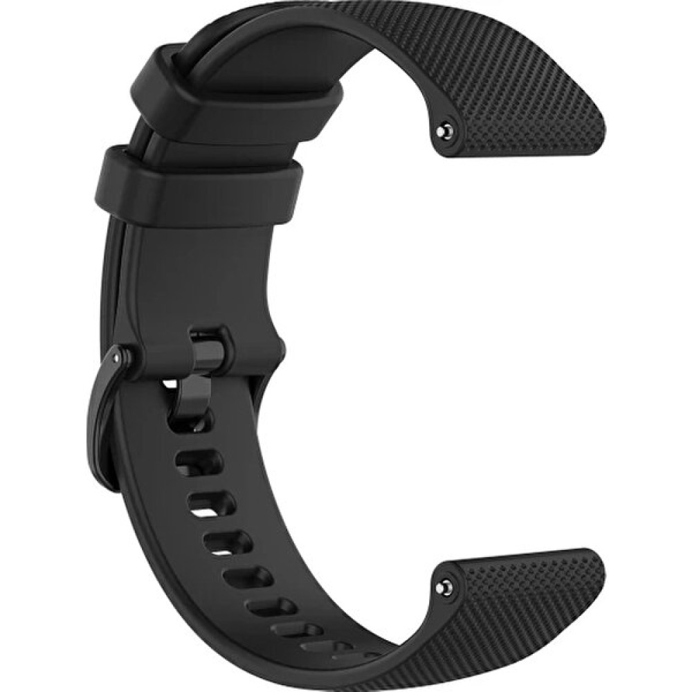 Basias Xiaomi S1-S1 Active / Xiaomi Mi Watch (22MM) Damalı Silikon Kordon - Siyah Giyilebilir Teknoloji Aksesuarları Fiyatı
