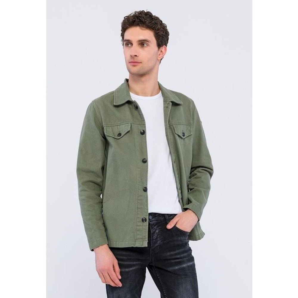 Basics&more Erkek Düğmeli Canvas Ceket Erkek Ceket Fiyatı