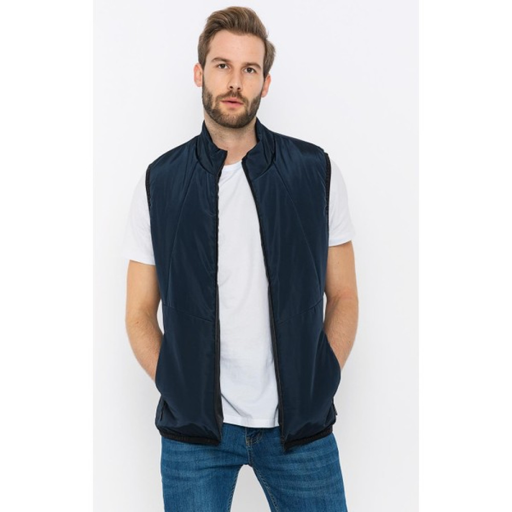 Basics&more Erkek Şişme Yelek Lacivert-M Erkek Yelek Fiyatı