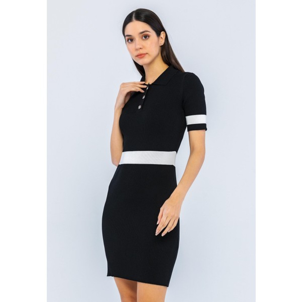 Basics&more Polo Yaka Çizgili Elbise Elbise Fiyatı