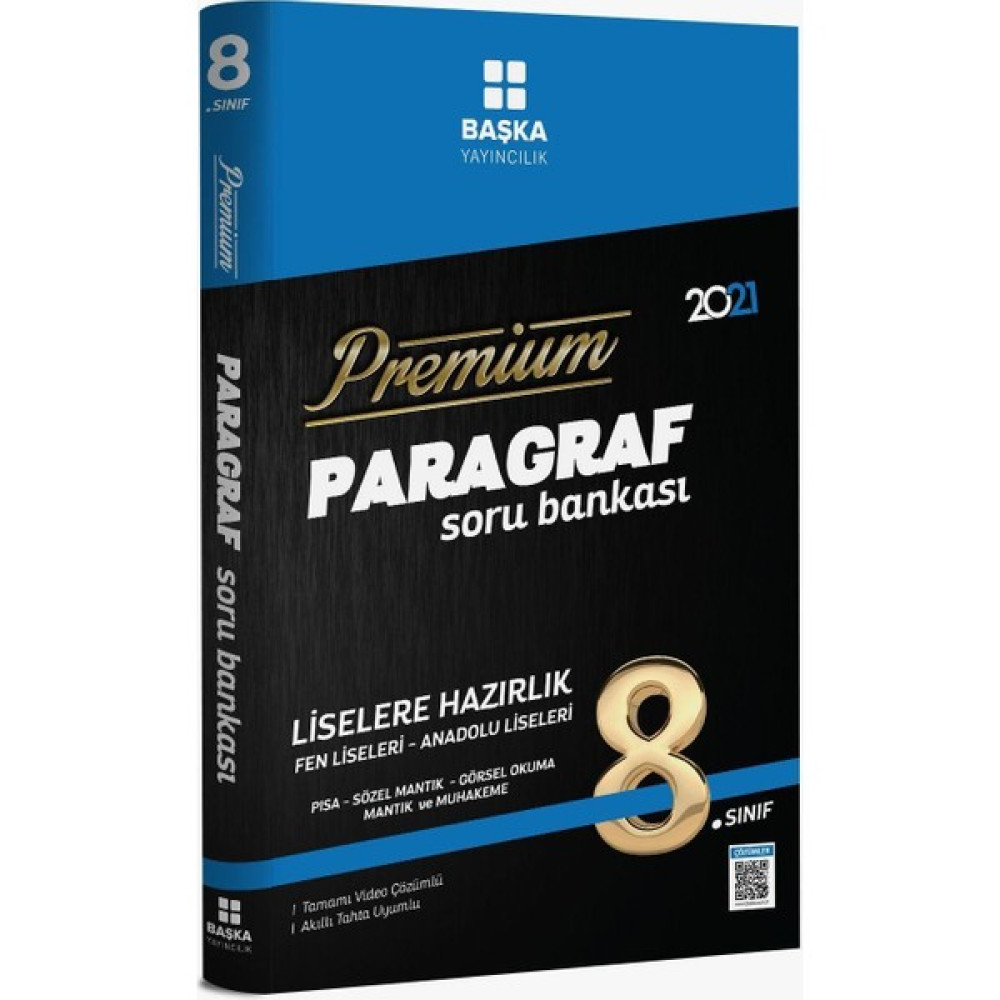 Başka 8. Sınıf Premium Paragraf Soru Bankası Ders Sınav Kitapları Fiyatı