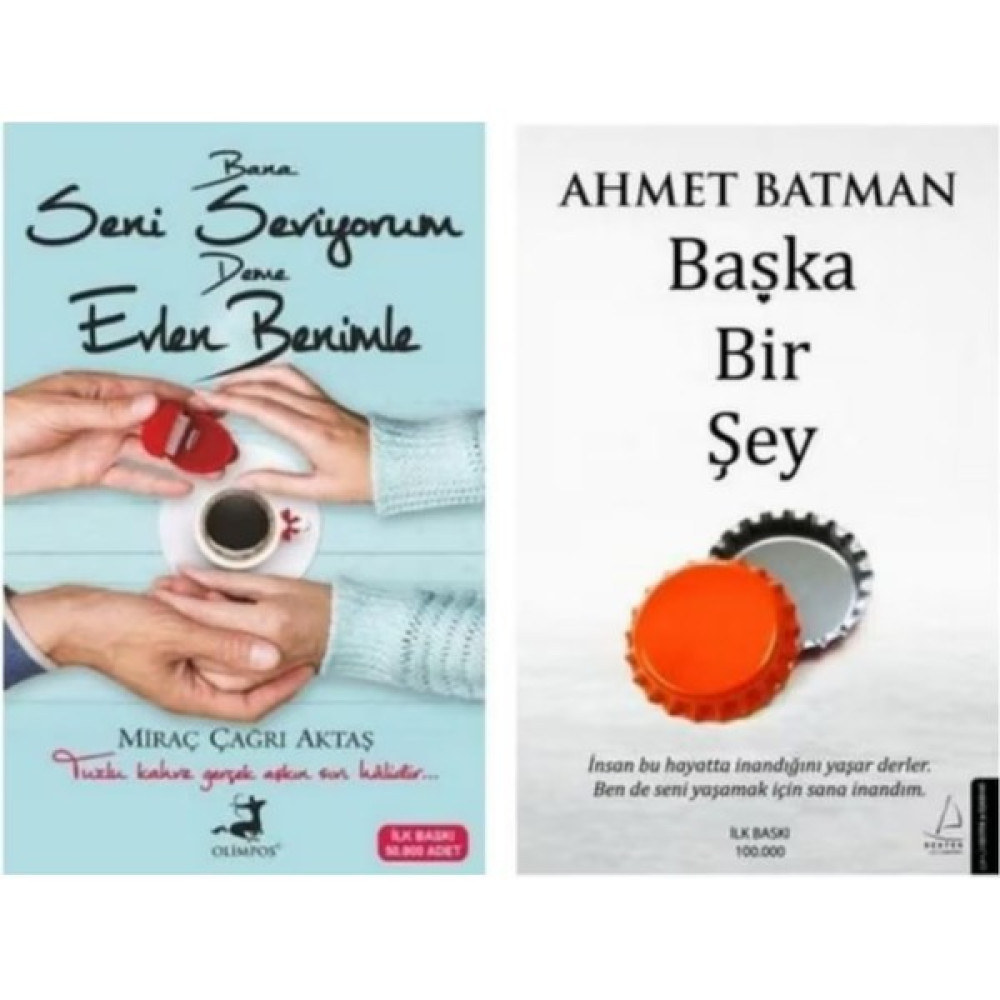 Başka Bir Şey-Bana Seni Seviyorum Deme Evlen Benimle 2 Kitap SetAhmet Batman-Miraç Çağrı - Miraç Çağrı Aktaş Deneme - İnceleme Fiyatı