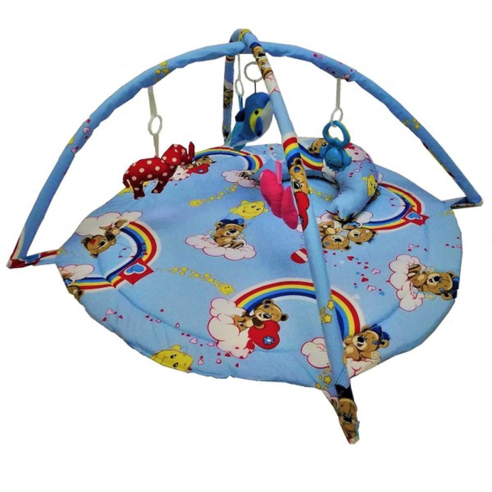 Baskaya Bebek Çocuk Oyun Halısı Kaliteli Pamuk Kumaş Çocuk Oyun Parkuru - 60 x 80 cm - Mavi Oyuncak Fiyatı