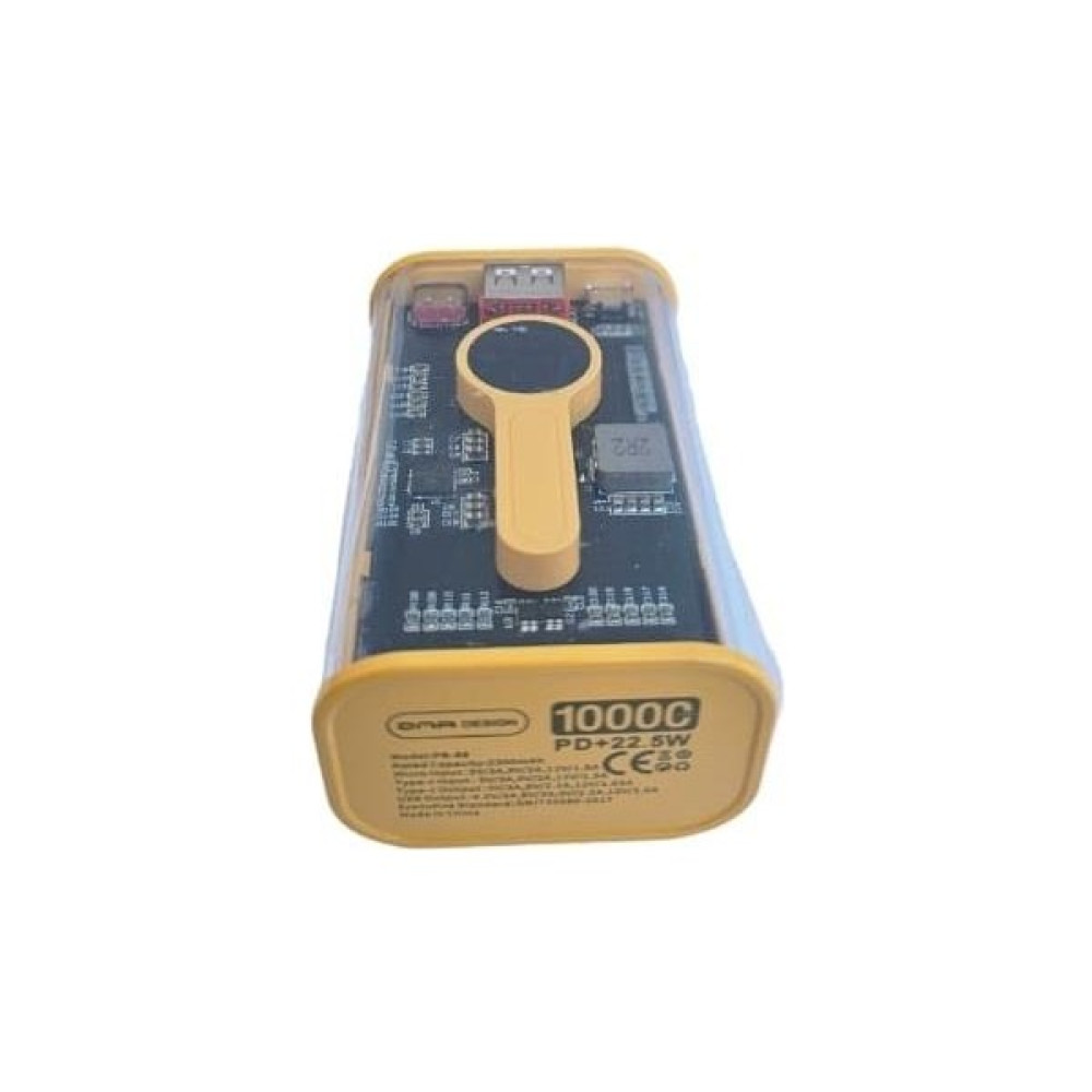 Başkenttekno 22.5W Pd Hizli 10000 Mah Digital Şeffaf Tasarimli Powerbank Sari Taşınabilir Şarj Cihazı - Powerbank Fiyatı