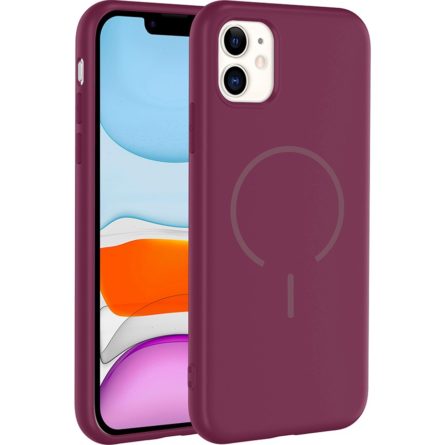 Başkenttekno iPhone 11 Kılıf Meta Lansman M-Safe Kamera Korumalı Içi Kadife Yumuşak Renkli Süet Silikon - Mürdüm Cep Telefonu Kılıfı Fiyatı