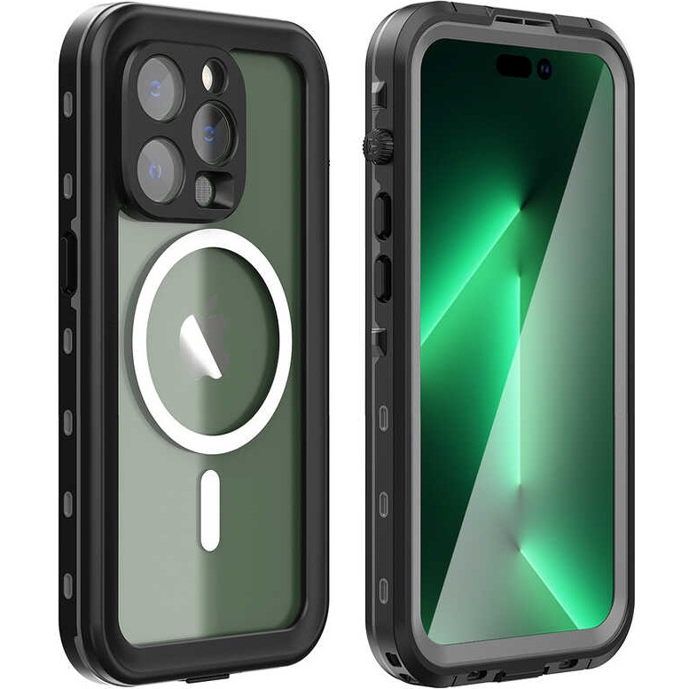 Başkenttekno iPhone 14 Pro Kılıf 1-1 Su Geçirmez Kılıf - Siyah Cep Telefonu Kılıfı Fiyatı