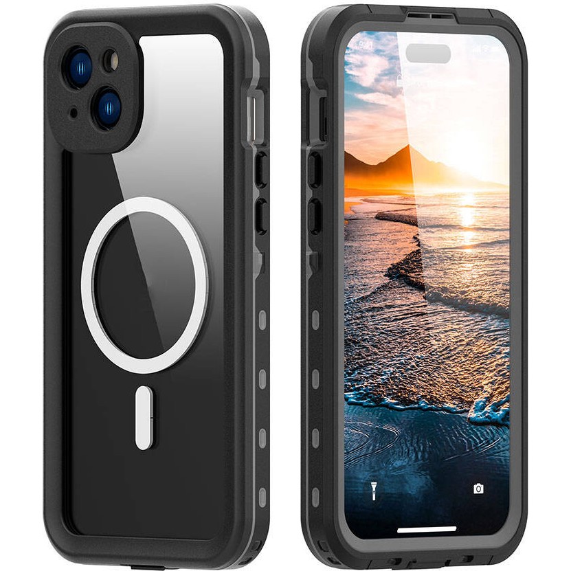 Başkenttekno iPhone 15 Plus Kılıf 1-1 Su Geçirmez Kılıf - Siyah Cep Telefonu Kılıfı Fiyatı