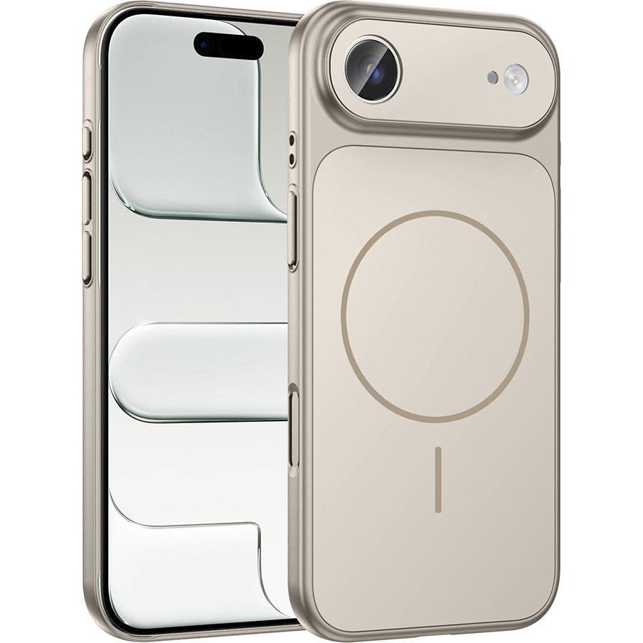 Başkenttekno iPhone 17 Air Kılıf Kablosuz Şarj Özellikli Kamera Korumalı Formen Kapak - Gri Cep Telefonu Kılıfı Fiyatı