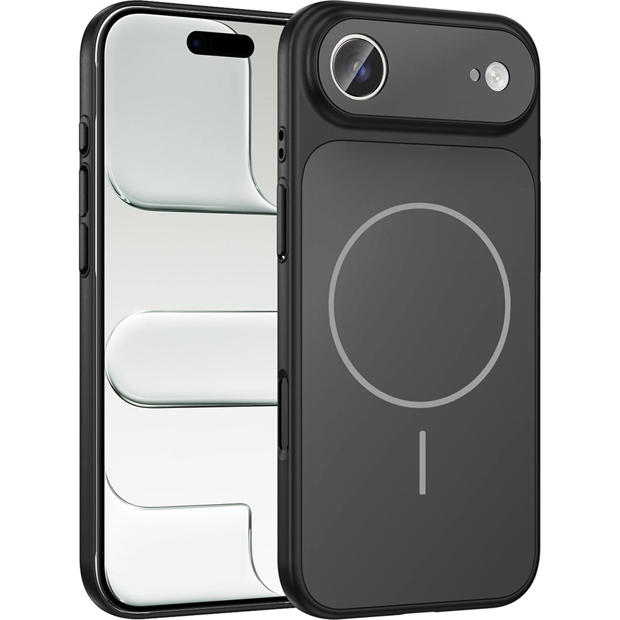 Başkenttekno iPhone 17 Air Kılıf Kablosuz Şarj Özellikli Kamera Korumalı Formen Kapak - Siyah Cep Telefonu Kılıfı Fiyatı
