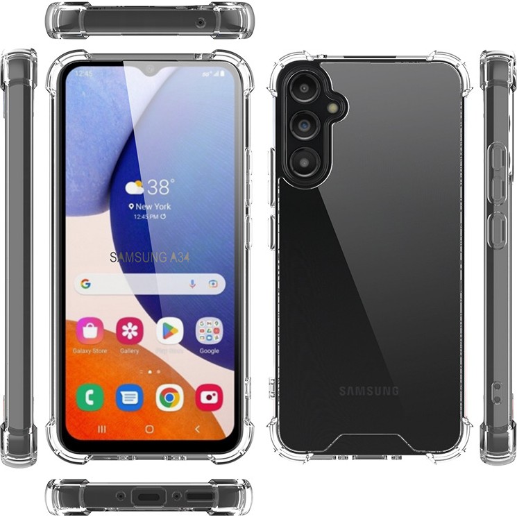 Başkenttekno Samsung Galaxy A34 Kılıf Nitro Anti Shock Darbe Emici Köşe Korumalı Şeffaf Silikon Kapak Cep Telefonu Kılıfı Fiyatı