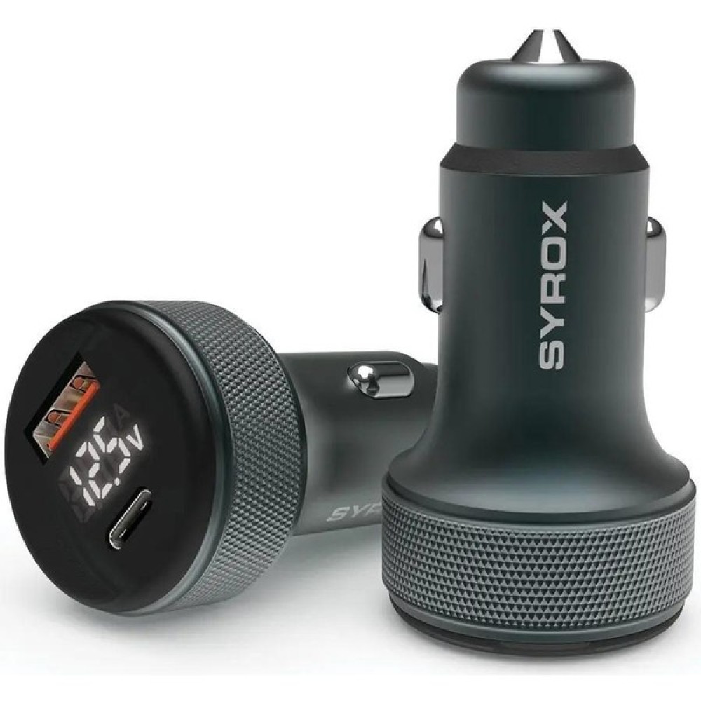 Başkenttekno Syrox SC30B LED Ekran Metal 30W Pd Oto Başlık Şarj Cihazi Cep Telefonu Araç Kiti Fiyatı