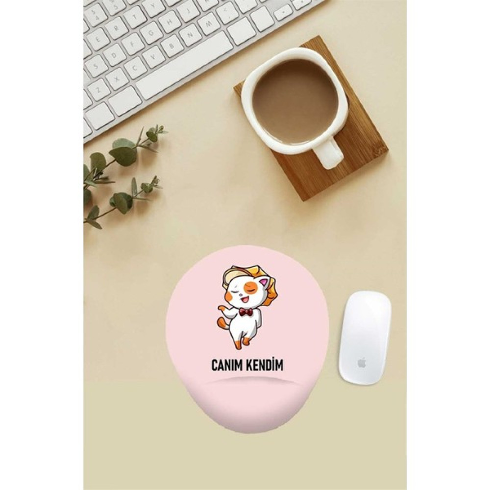 Baskı Tech Canım Kendim Desenli Bilek Destekli Mouse Pad Mouse Pad Fiyatı