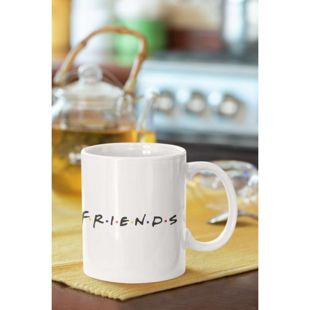 Baskı Tech Friends Baskılı Porselen Kupa Bardak Fincan / Bardak / Kahve Takımı Fiyatı