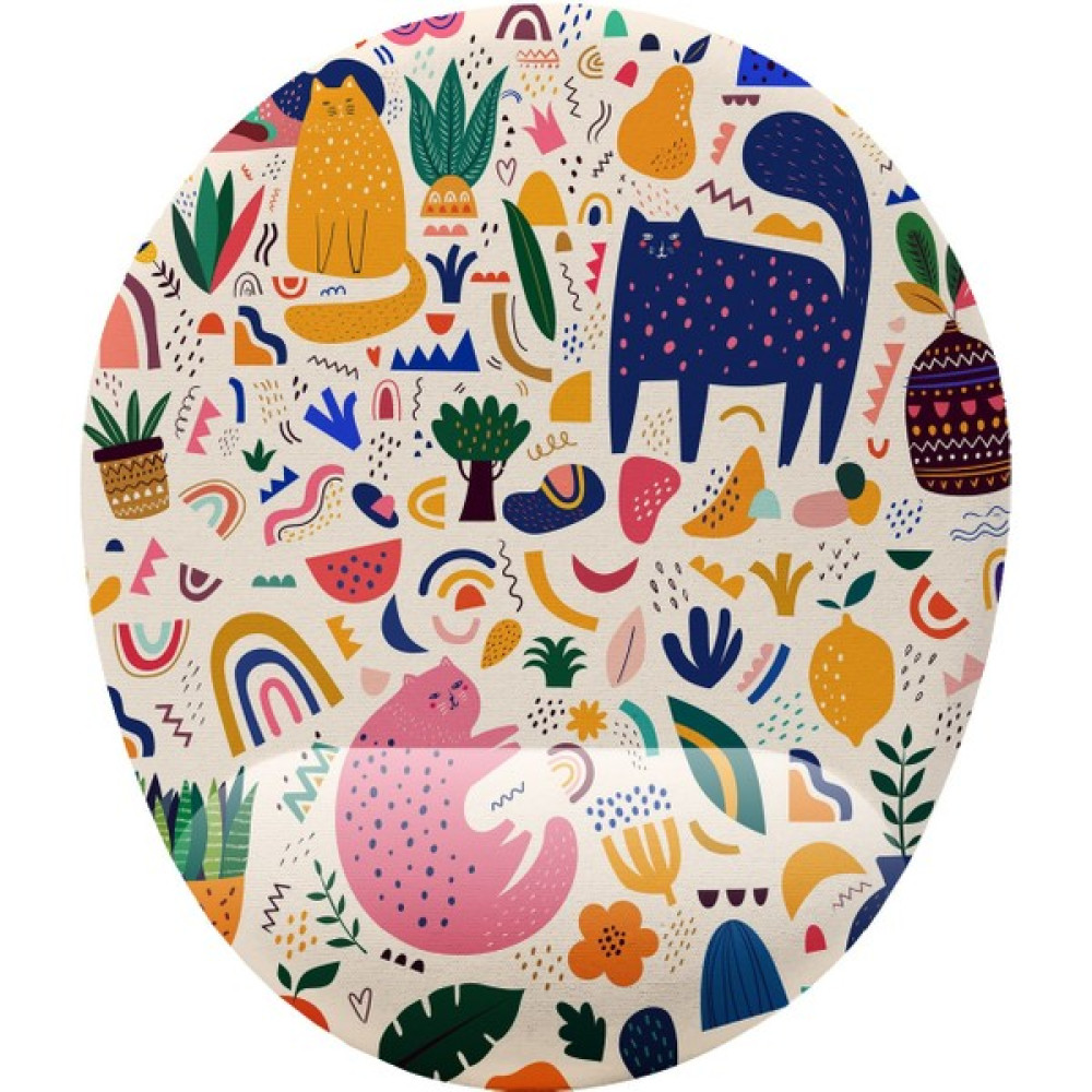 Baskı Tech Kedili Tasarım Bilek Destekli Mouse Pad Mouse Pad Fiyatı
