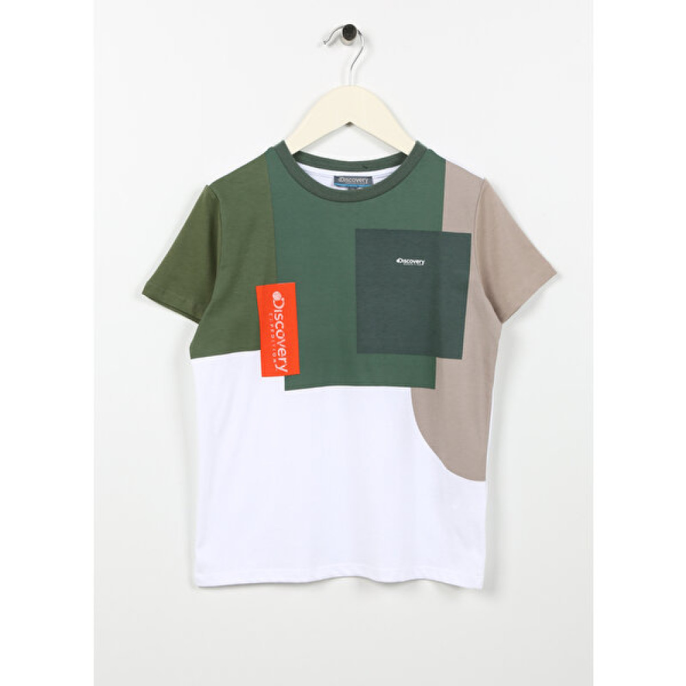 Baskılı Haki Erkek Çocuk T-Shirt MARS BOY Erkek T-shirt Fiyatı