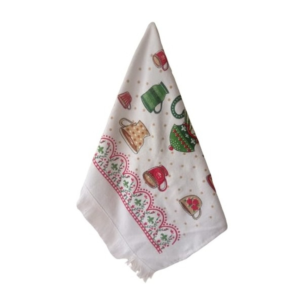 Baskılı Mutfak Havlusu - Krem - 40 x 60 cm El / Yüz Havlusu Fiyatı