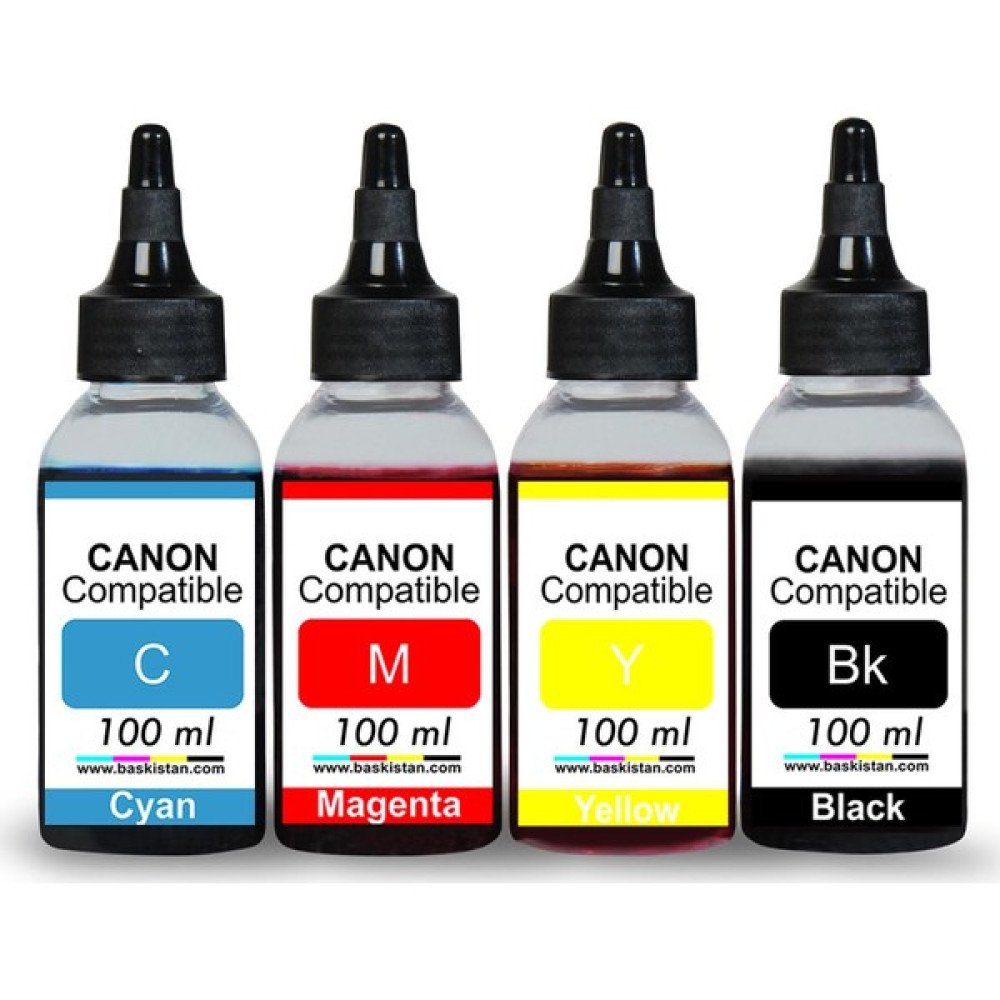 Baskistan Canon E414 Mürekkep 4x100 ml - Renkli Kartuşlar Fiyatı