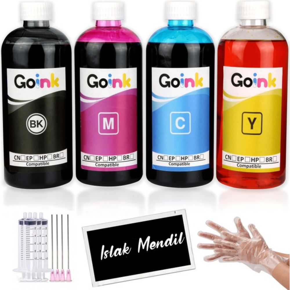 Baskistan Epson L220 İçin Mürekkep Seti 4 x 500 ml 15000 Sayfa - Renkli Kartuş Dolum Ürünleri Fiyatı