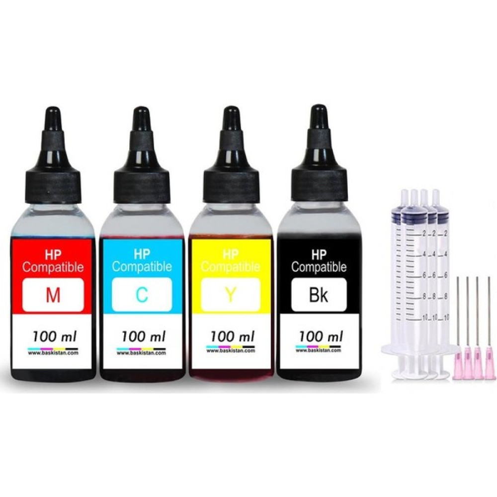 Baskistan HP Smart Tank 500 Mürekkep 4x100 ml Muadil 3000 Sayfa - Renkli Kartuşlar Fiyatı