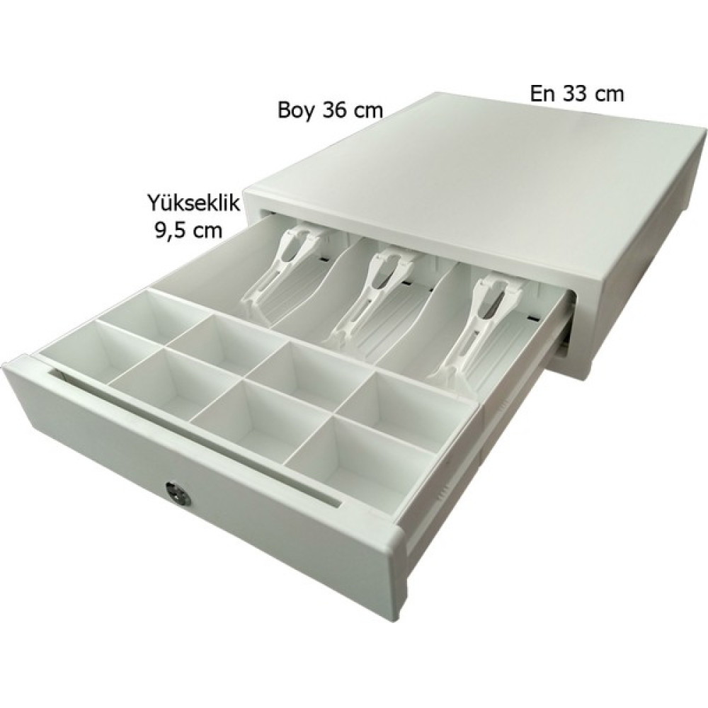 Basmalı Elle Açılır 11 Gözlü Para Çekmecesi 3 Banknot 8 Madeni Para Gözlü 33 x 36 x 9,5cm Yazarkasa Fiyatı