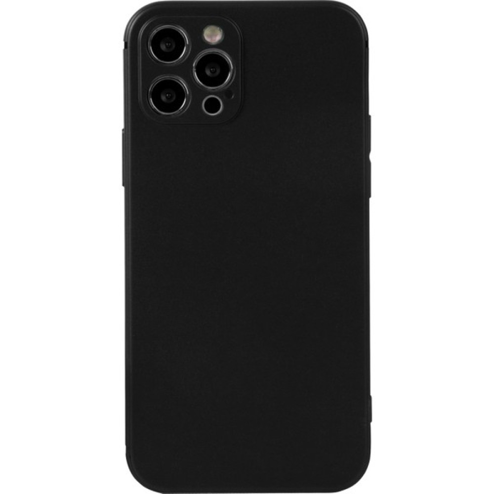 Bast Apple iPhone 12 Pro Max Solid Telefon Kılıfı - Siyah Cep Telefonu Kılıfı Fiyatı