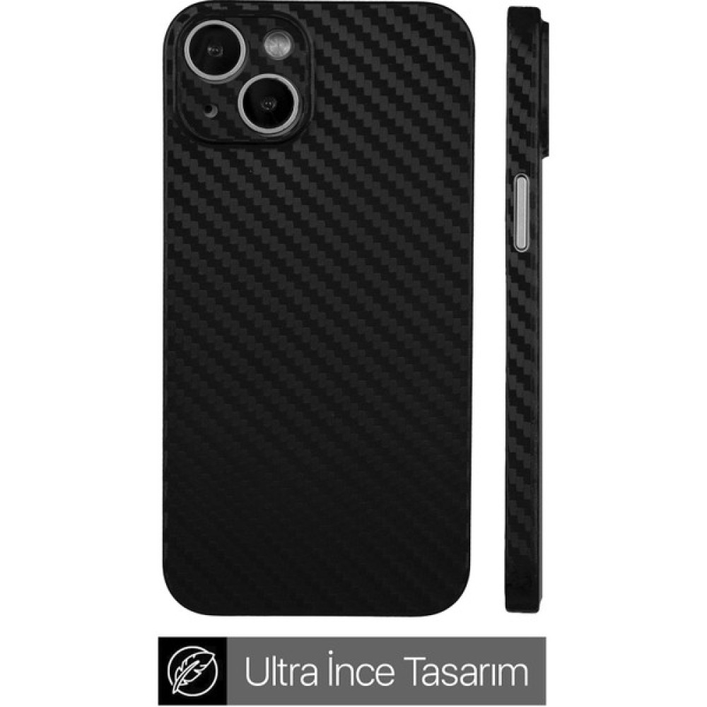 Bast iPhone 15 Plus Telefon Kılıfı Carbon Siyah - Renkli Cep Telefonu Kılıfı Fiyatı