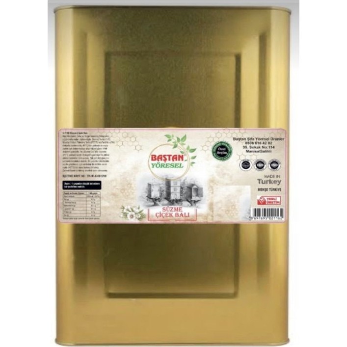 Baştan Yöresel 25kg Teneke Çiçek Balı - 25 kg Diğer Fiyatı