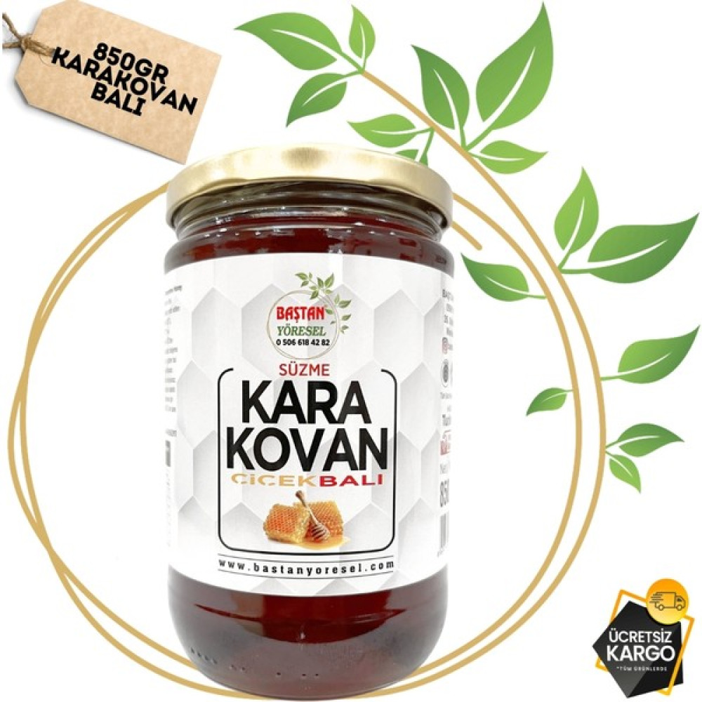 Baştan Yöresel Bozdağ Karakovan Süzme Balı 850 gr - 1 kg Bal ve Reçel Fiyatı